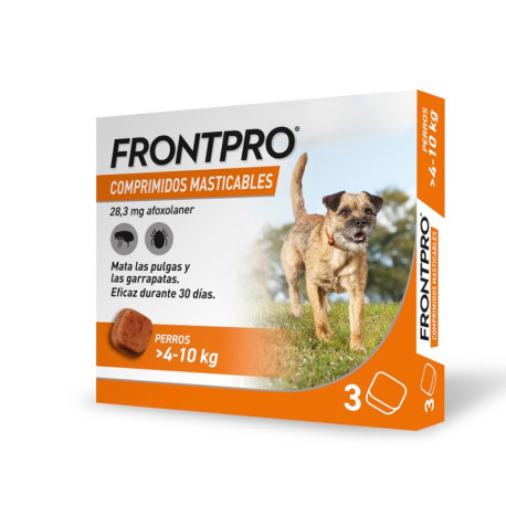 FRONTPRO COMPRIMIDOS MASTICABLES PARA PERROS 2-4KGS.3CDOS.